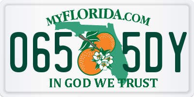 FL license plate 0655DY