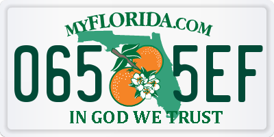 FL license plate 0655EF