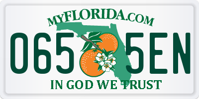FL license plate 0655EN