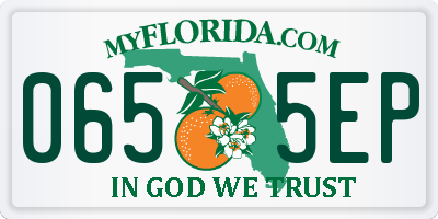FL license plate 0655EP