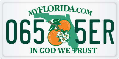 FL license plate 0655ER