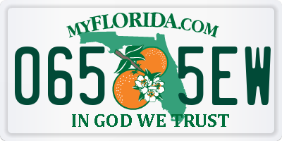 FL license plate 0655EW
