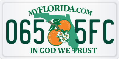 FL license plate 0655FC