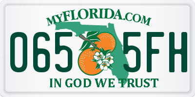 FL license plate 0655FH