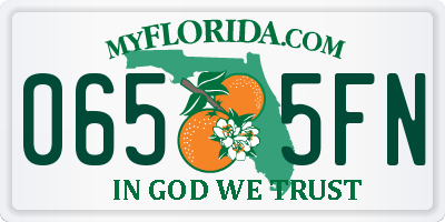 FL license plate 0655FN