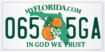FL license plate 0655GA