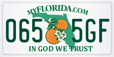 FL license plate 0655GF