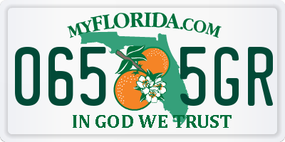 FL license plate 0655GR