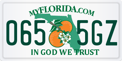 FL license plate 0655GZ