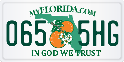 FL license plate 0655HG