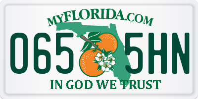 FL license plate 0655HN