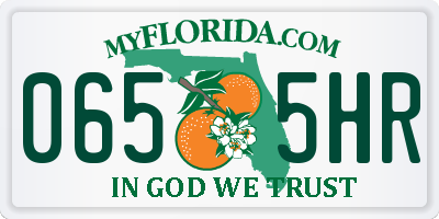 FL license plate 0655HR