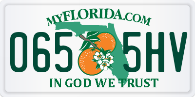 FL license plate 0655HV