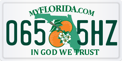 FL license plate 0655HZ