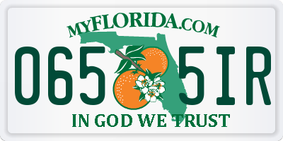 FL license plate 0655IR
