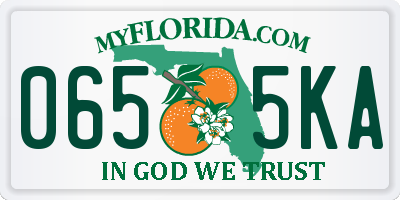 FL license plate 0655KA