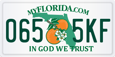 FL license plate 0655KF