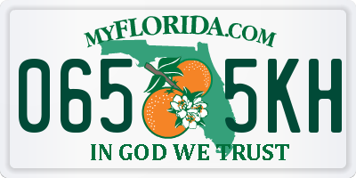 FL license plate 0655KH