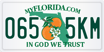 FL license plate 0655KM