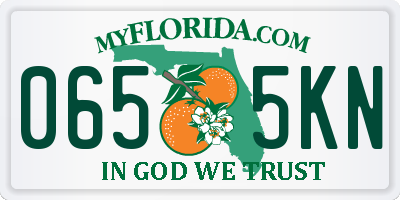 FL license plate 0655KN