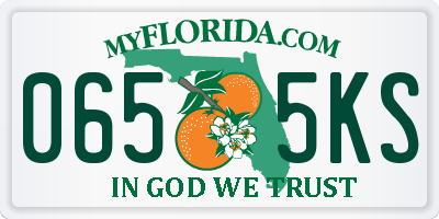 FL license plate 0655KS
