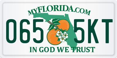FL license plate 0655KT