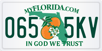 FL license plate 0655KV