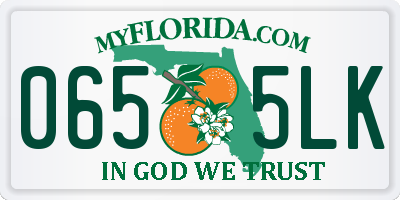 FL license plate 0655LK