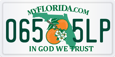 FL license plate 0655LP
