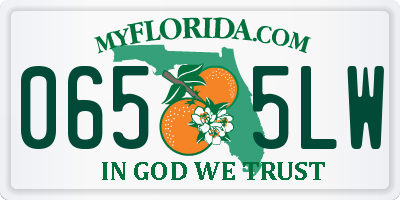 FL license plate 0655LW