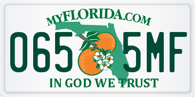 FL license plate 0655MF