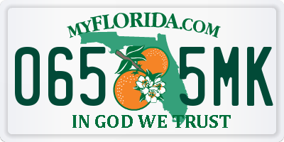 FL license plate 0655MK