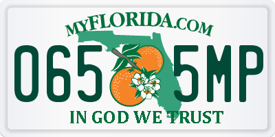 FL license plate 0655MP