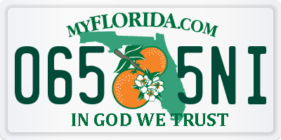FL license plate 0655NI