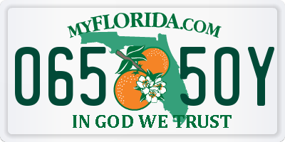 FL license plate 0655OY