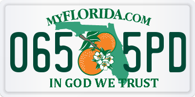 FL license plate 0655PD