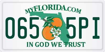 FL license plate 0655PI