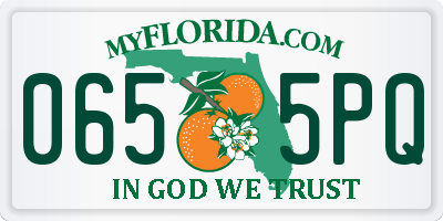 FL license plate 0655PQ
