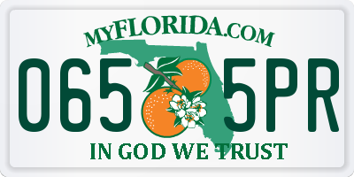 FL license plate 0655PR