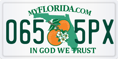 FL license plate 0655PX