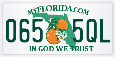 FL license plate 0655QL