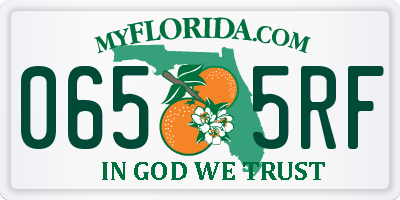 FL license plate 0655RF
