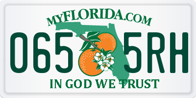 FL license plate 0655RH
