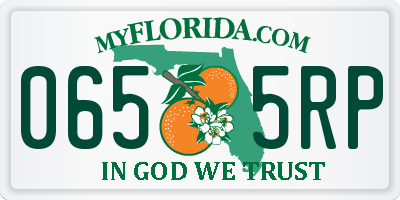 FL license plate 0655RP