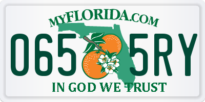 FL license plate 0655RY