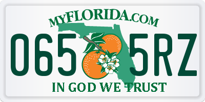 FL license plate 0655RZ
