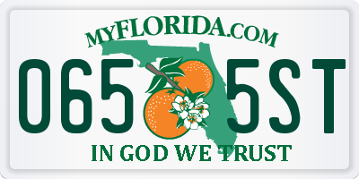 FL license plate 0655ST