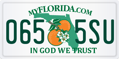 FL license plate 0655SU
