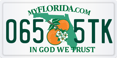 FL license plate 0655TK