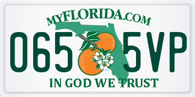 FL license plate 0655VP
